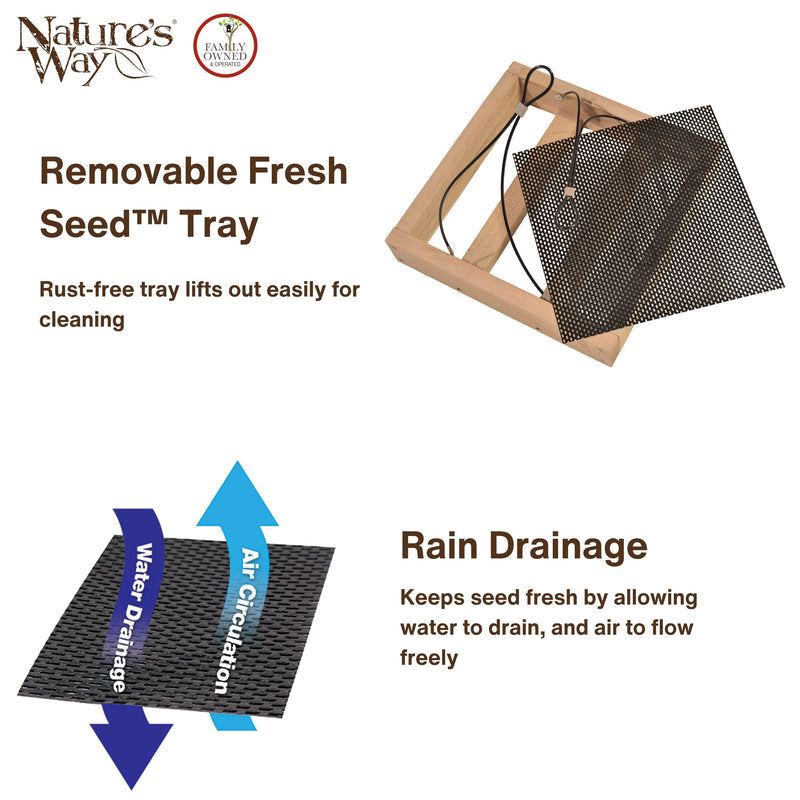 Load image into Gallery viewer, Cedar Hanging Platform Feeder
