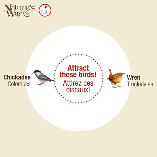 Traditional Cedar Wren House with Clean-Out Door