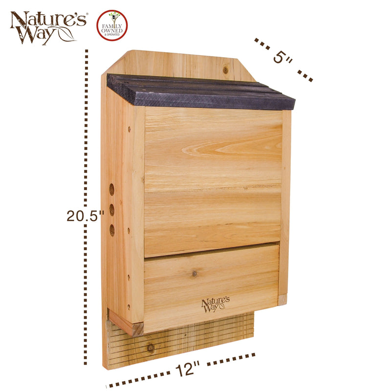 Load image into Gallery viewer, Cedar Three Chamber Bat House
