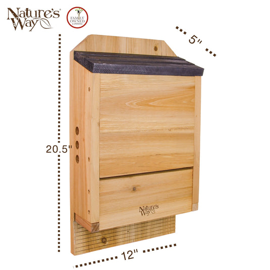 Cedar Three Chamber Bat House