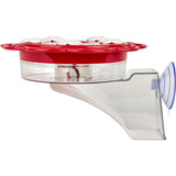 2-in-1 Plastic Dish Hummingbird Feeder - 13 oz - Red (Model# DDHF0-2N1)