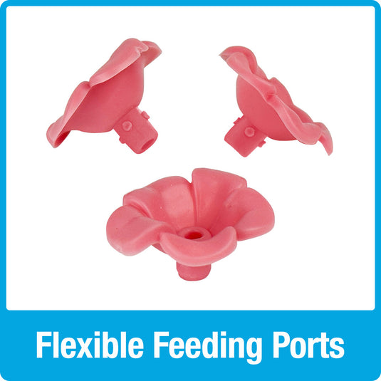 Charming Peony Decorative Glass Hummingbird Feeder