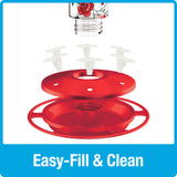 Vintage Blossom Decorative Glass Hummingbird Feeder (Model# DGHF3)