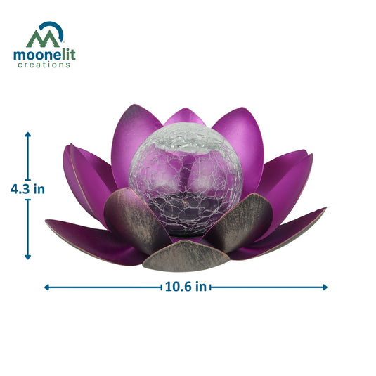 Lotus Flower Solar LED Garden Light - Violet