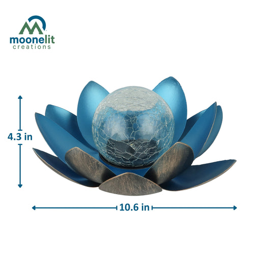 Lotus Flower Solar LED Garden Light - Blue