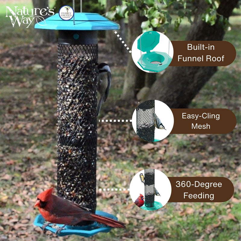 Load image into Gallery viewer, Funnel Flip-Top Mesh Sunflower Feeder
