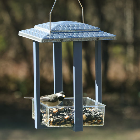 Fly-in Hanging Metal Fly Through Bird Feeder