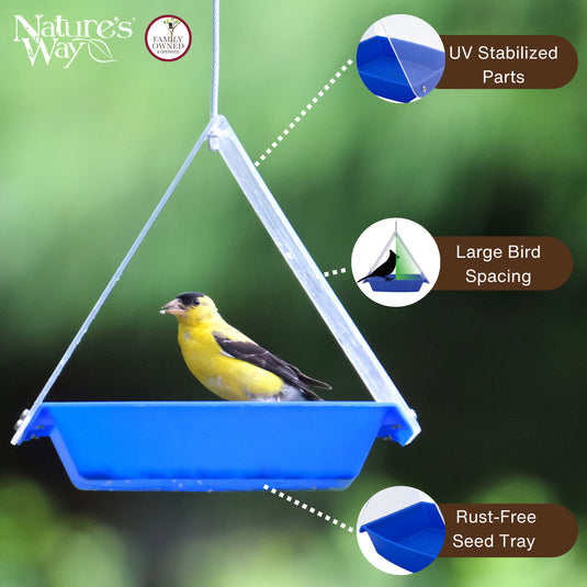 Clear Canopy Flythrough Bird Feeder