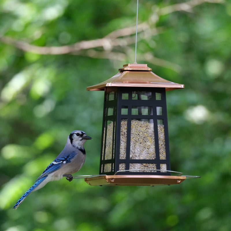 Load image into Gallery viewer, Copper Arches Metal Gazebo Bird Feeder
