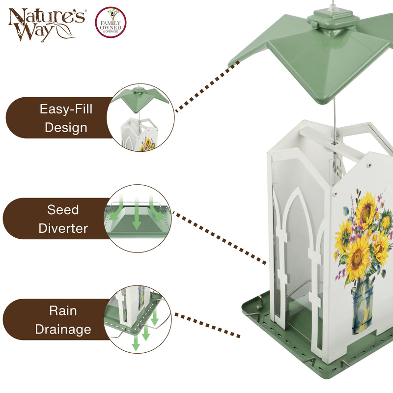 Load image into Gallery viewer, Country Cottage Metal Gazebo Bird Feeder
