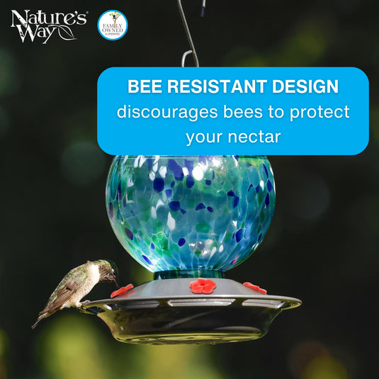 Red Impatiens Hummingbird Feeder Replacement Flowers w/ Cleaning Brush, 16 ct