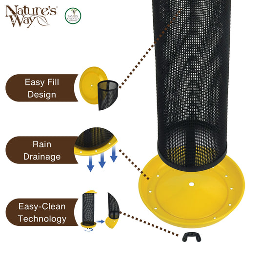 Sunglow Metal Mesh Thistle Bird Feeder