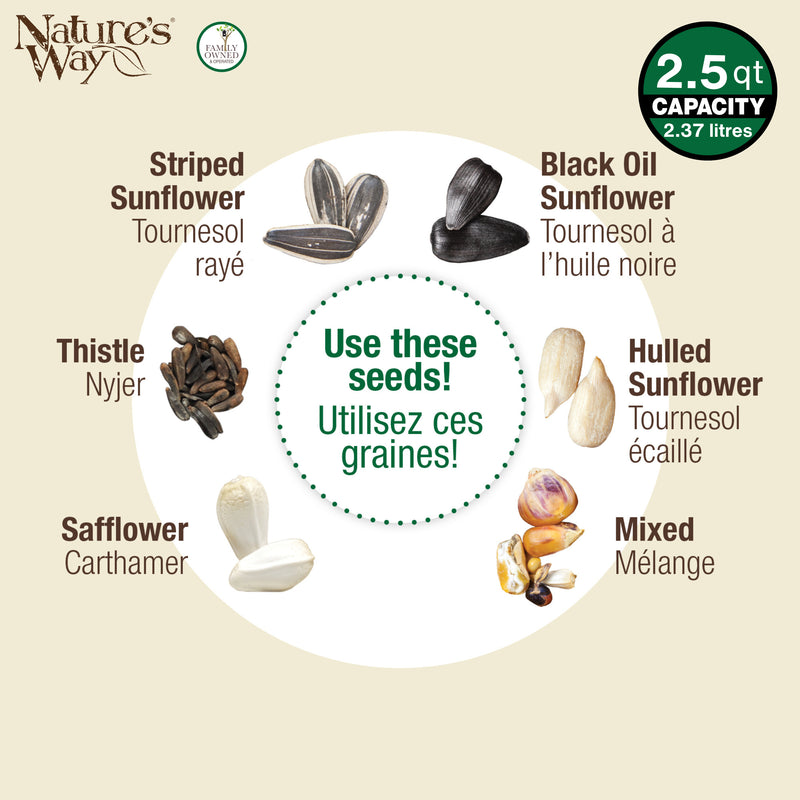 Load image into Gallery viewer, Perch If You Please Verdigris Metal Mesh Mixed Seed Bird Feeder
