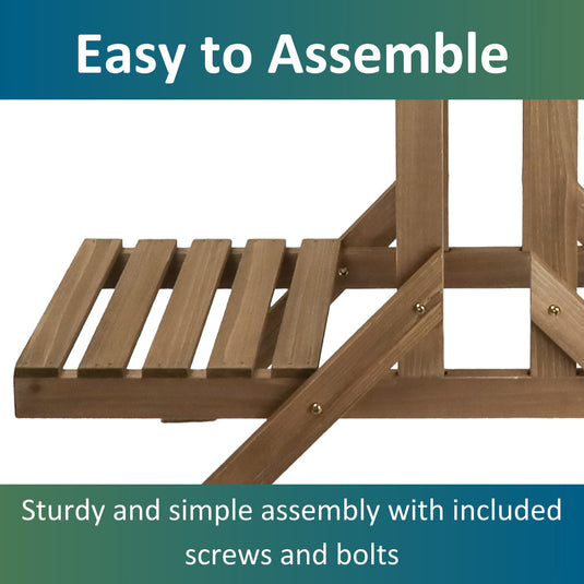 3-Tier Wooden Plant Stand and Shelf