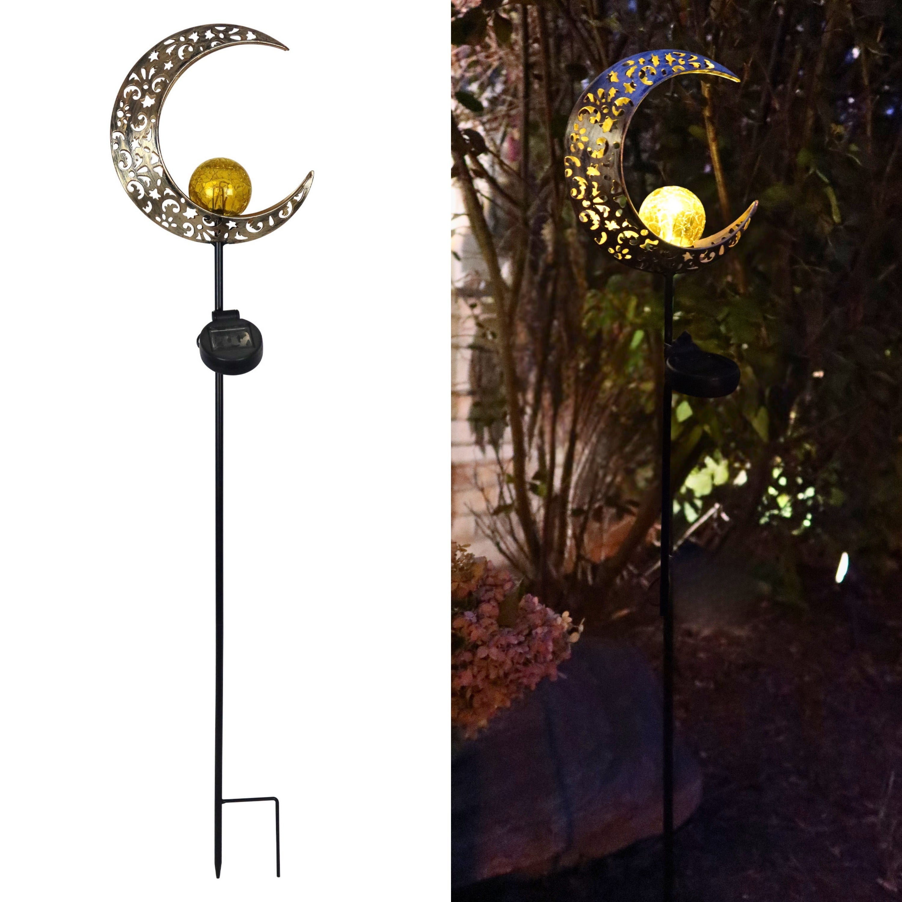 Crescent Led Light Solar LED Crescent Moon Garden Light – Nature's Way Bird Products