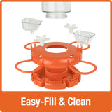 Orange Blossom Glass Oriole Feeder w/ Jelly Attachments - 30 oz (Model# OFG2)