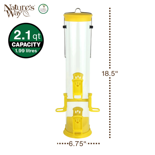 Large Plastic Thistle Tube Bird Feeder