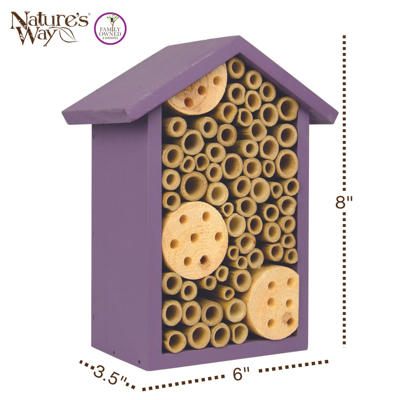 Load image into Gallery viewer, Better Gardens Pollinator House - Purple
