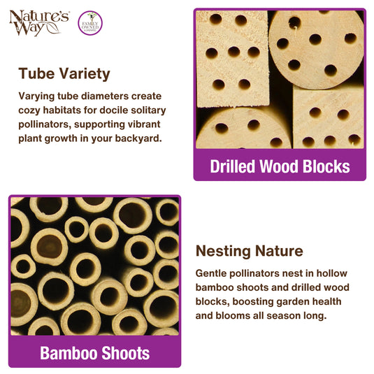 Better Gardens Dual-Chamber Beneficial Insect House - Yellow