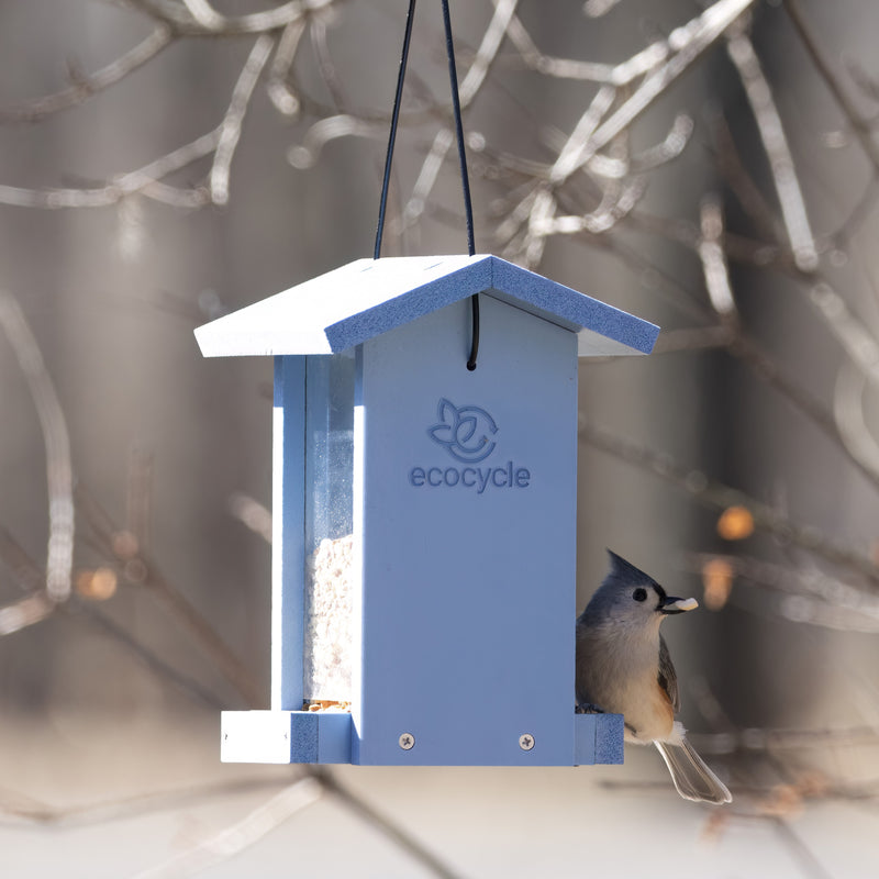 Load image into Gallery viewer, Tasty Tidbit Recycled Plastic Bird Feeder
