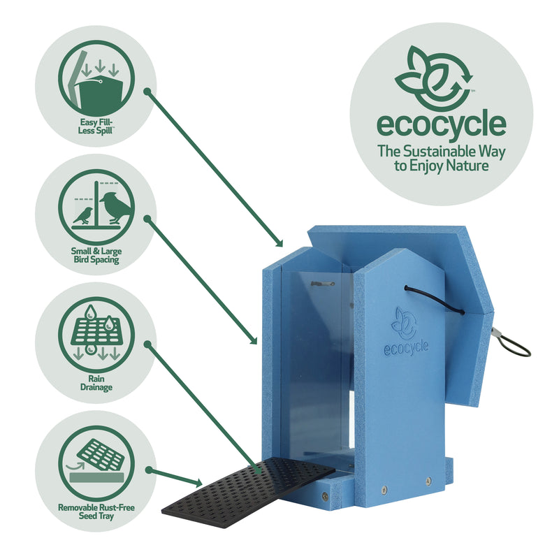 Load image into Gallery viewer, Tasty Tidbit Recycled Plastic Bird Feeder
