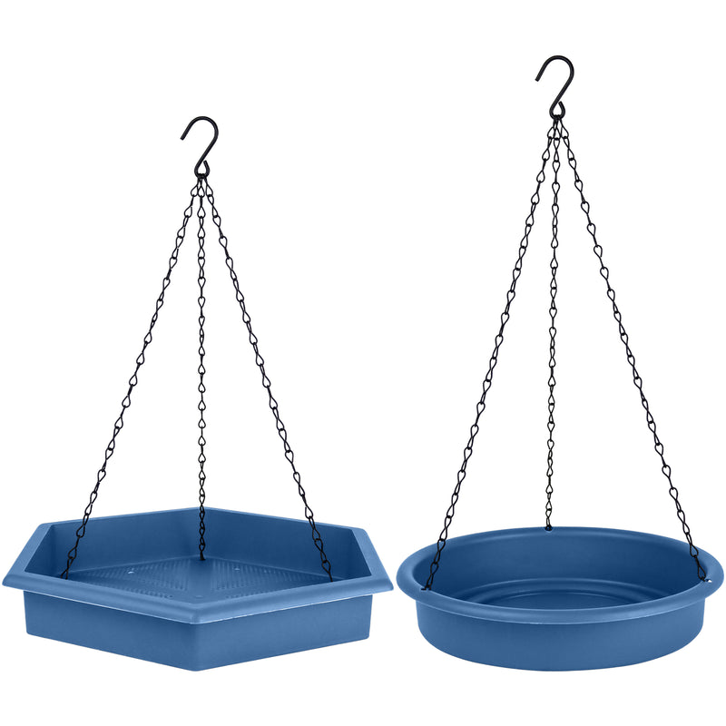 Load image into Gallery viewer, Combo Café 2-in-1 Recycled Plastic Bird Feeder and Bird Bath
