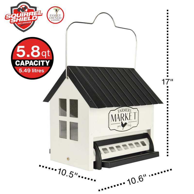 Load image into Gallery viewer, Squirrel Shield Metal Hopper Feeder
