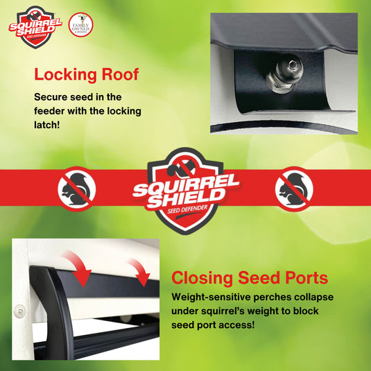 Squirrel Shield Metal Hopper Feeder