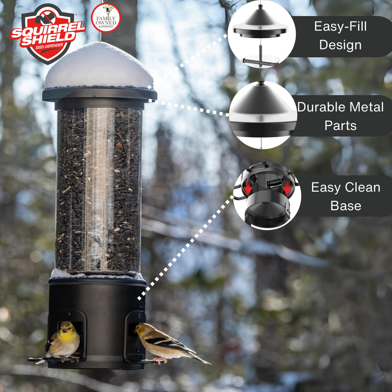 Load image into Gallery viewer, Squirrel Shield Choice Tube Feeder
