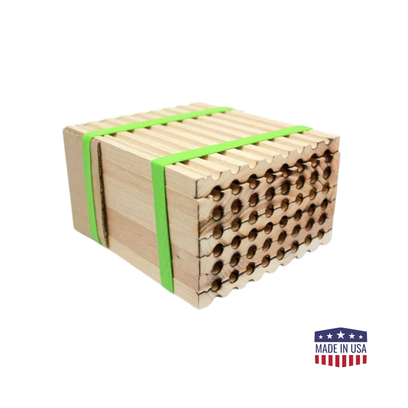 Load image into Gallery viewer, Spring Reusable Wood Trays for Mason Bees - 8mm
