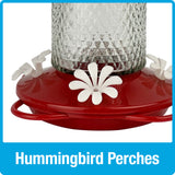 Charming Cherry Gravity Hummingbird Feeder - 13 oz (Model# TGF3)