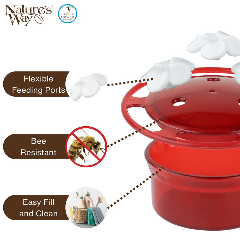 Load image into Gallery viewer, 3-Pack Petite Plastic Window and Handheld Hummingbird Feeder
