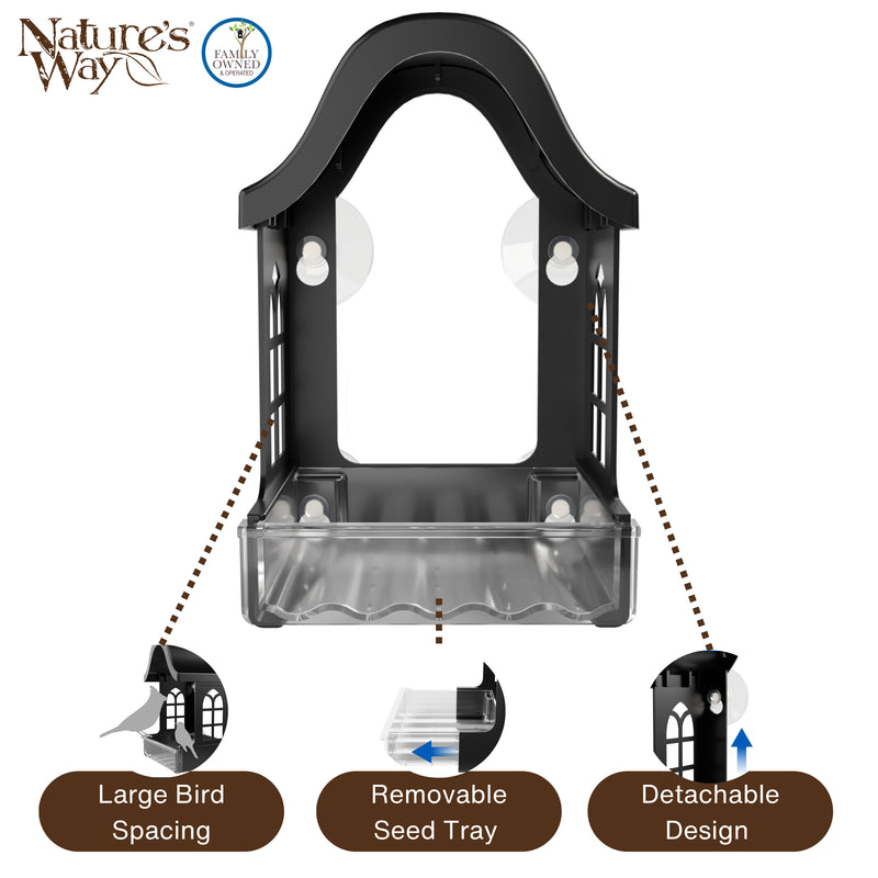 Load image into Gallery viewer, Garden View Window Bird Feeder
