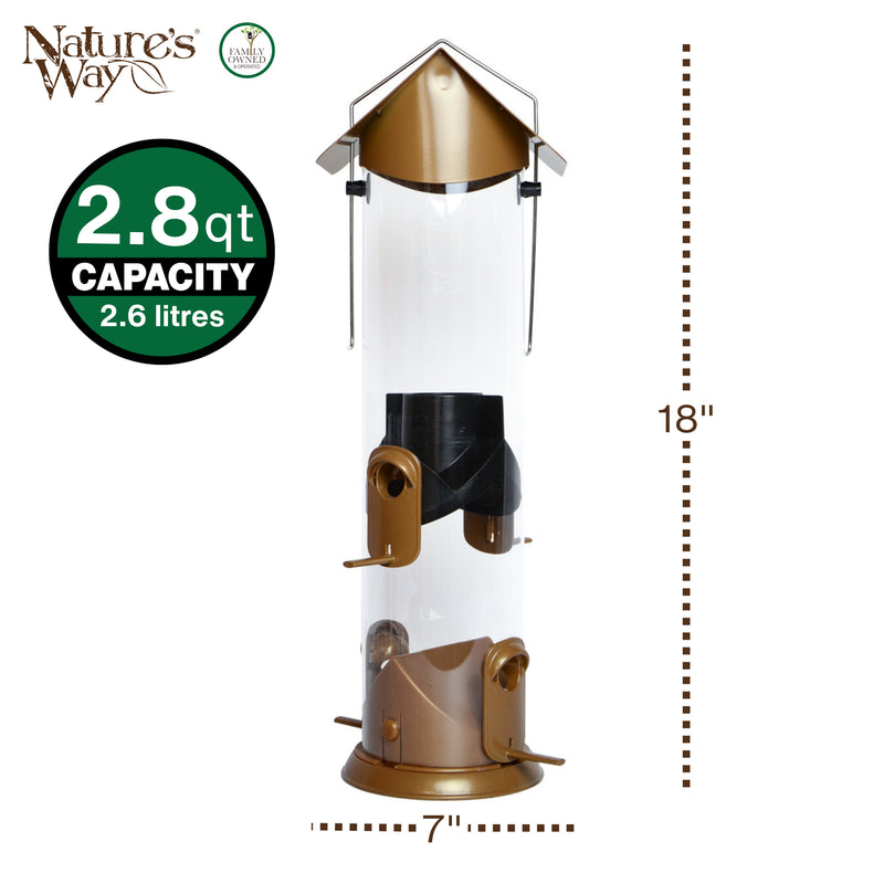 Load image into Gallery viewer, Wide Deluxe Easy Clean Tube Feeder
