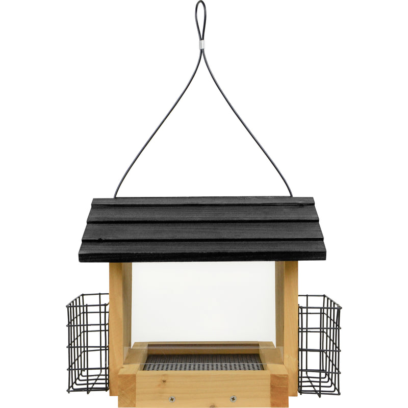 Load image into Gallery viewer, 3 QT Hopper Feeder w/ 2 Suet Cages
