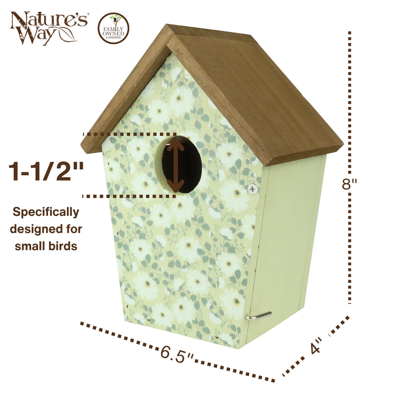Load image into Gallery viewer, Olive Blossoms Decorative Bluebird House
