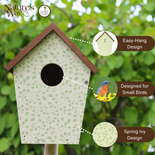 Spring Ivy Decorative Bluebird House