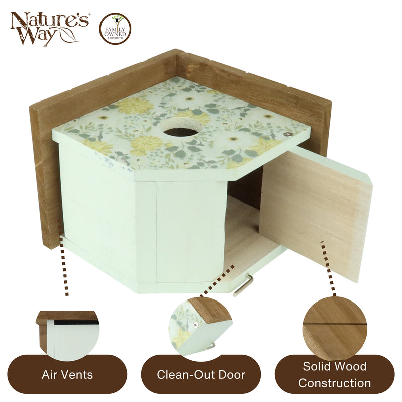 Load image into Gallery viewer, Blooming Nest Decorative Wren House
