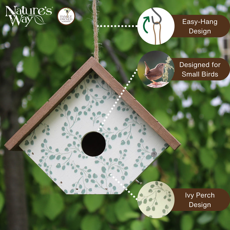 Load image into Gallery viewer, Ivy Perch Decorative Wren House
