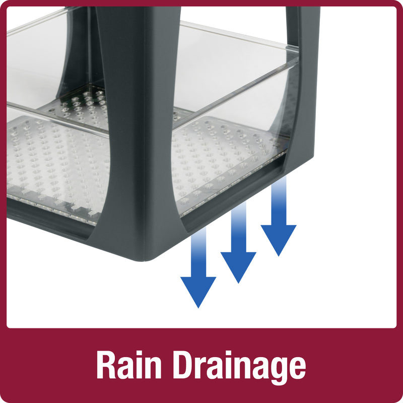 Load image into Gallery viewer, Dine-in Hanging Plastic Fly Through Bird Feeder - Grey
