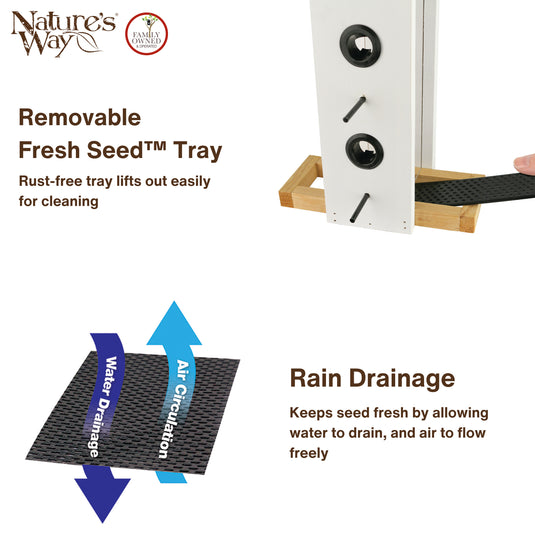 Farmhouse Cedar Vertical Feeder