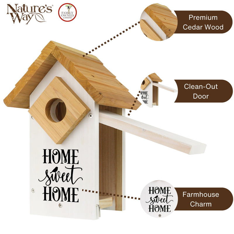 Load image into Gallery viewer, Farmhouse Cedar Bluebird House
