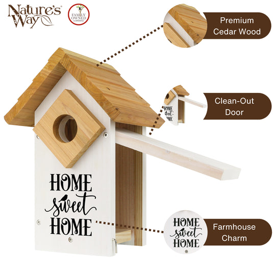 Farmhouse Cedar Bluebird House