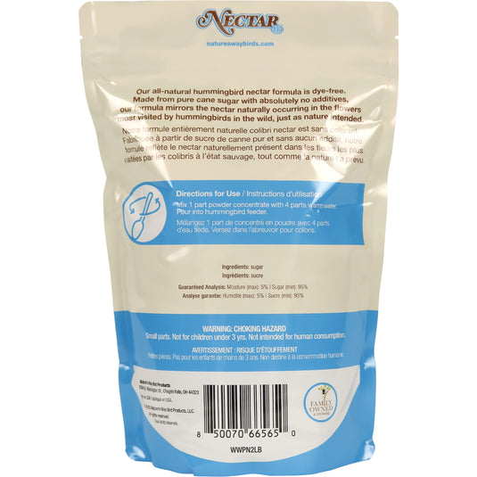 Nectar Series™  Clear Hummingbird Nectar Powder Concentrate, 2 lb
