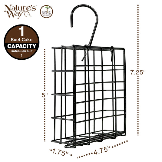 Metal Single Cake Suet Cage Bird Feeder - Single Cake