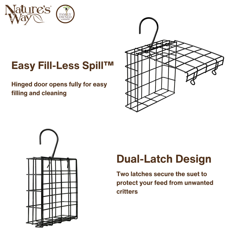 Load image into Gallery viewer, Metal Single Cake Suet Cage Bird Feeder - Single Cake
