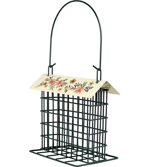 Decorative Suet Cage Bird Feeder - Single Cake (Model