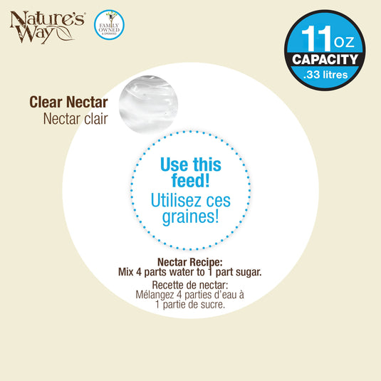 Scarlet Silhouette Glass Gravity Hummingbird Feeder