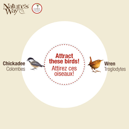 Cedar Box Wren House with Clean-Out Door