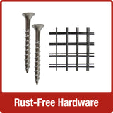 rust free hardware screws and mesh cage